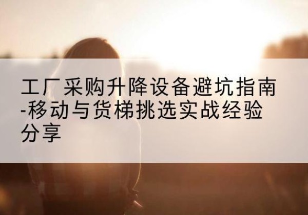钢城移动式升降机怎么选-工厂采购升降设备避坑指南-移动与货梯挑选实战经验分享
